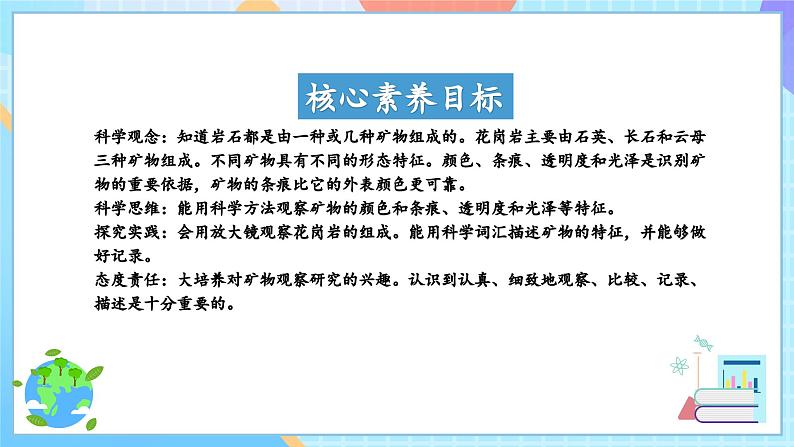 【核心素养】教科版科学四年级下册 3.3《岩石的组成》课件第2页