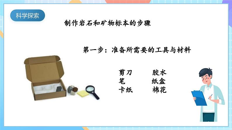 【核心素养】教科版科学四年级下册 3.4《制作岩石和矿物标本》课件第5页