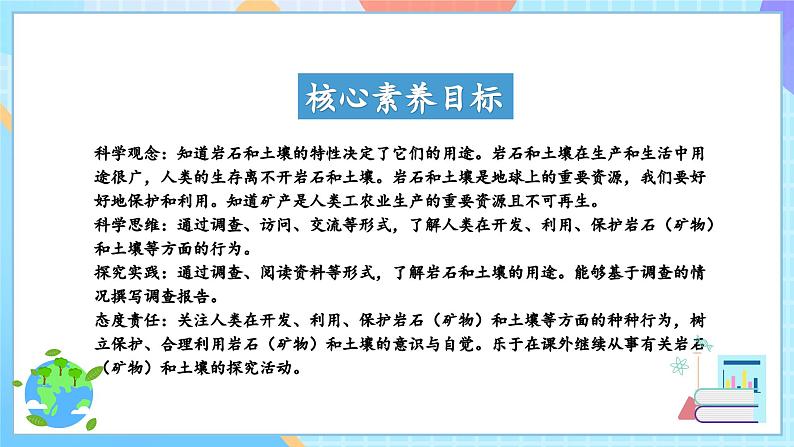 【核心素养】教科版科学四年级下册 3.8《岩石、土和我们》课件第2页