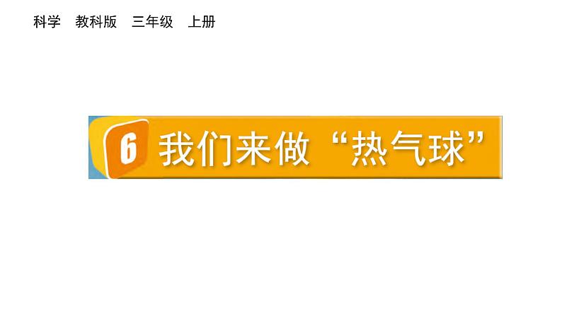 2024教科版科学三年级上册第二单元空气6我们来做“热气球”教学课件第1页