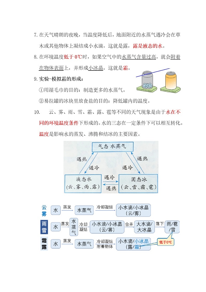 大象版六年级科学上册知识点总结第2页