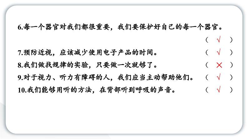 2024教科版科学二年级下册期末测试卷 作业课件第4页