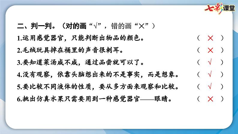 2024教科版科学二年级下册第二单元我们自己3观察与比较 作业课件第4页