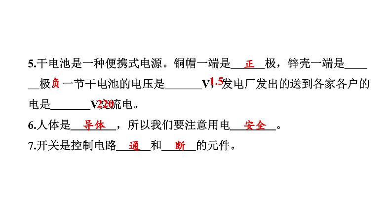 2024教科版科学四年级下册期中测试卷 作业课件ppt第3页