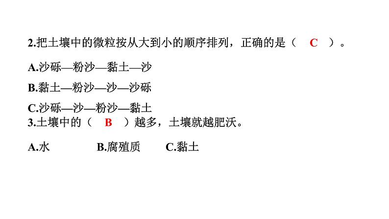 2024教科版科学四年级下册第三单元岩石与土壤6 观察土壤 作业课件ppt第6页