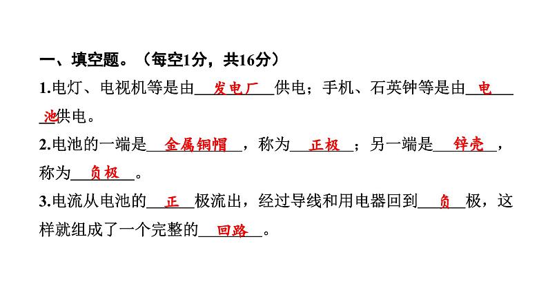 2024教科版科学四年级下册第二单元学习达标测试 作业课件ppt第2页