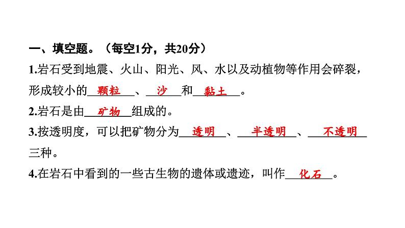 2024教科版科学四年级下册第三单元学习达标测试 作业课件ppt第2页