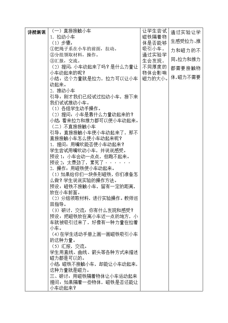 磁铁怎样吸引物体 教学设计第2页