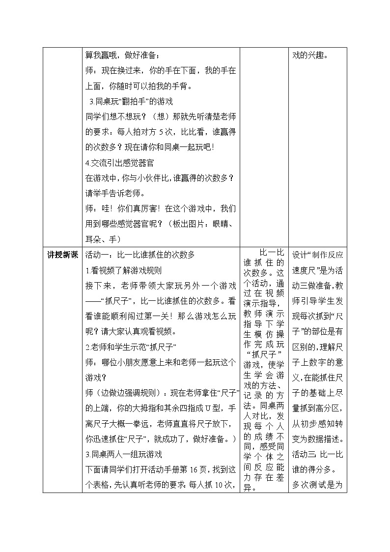 测试反应快慢 教学设计第2页