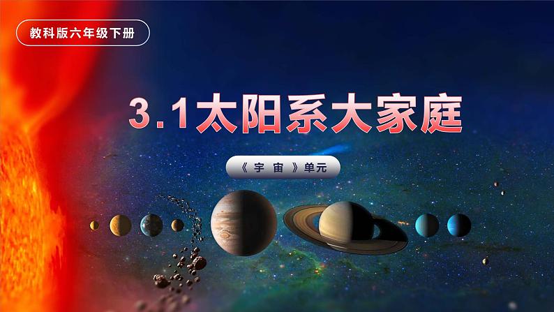 3.1 太阳系大家庭（教学课件）（教科版）第1页