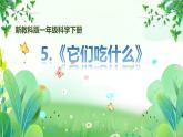 新教科版一年級(jí)下冊(cè)科學(xué)第二單元第5課《它們吃什么》課件