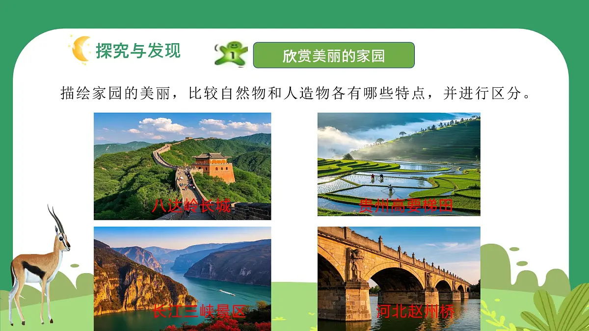 冀人版小学科学一年级下册 《4.认识自然物和人造物》 课件第4页