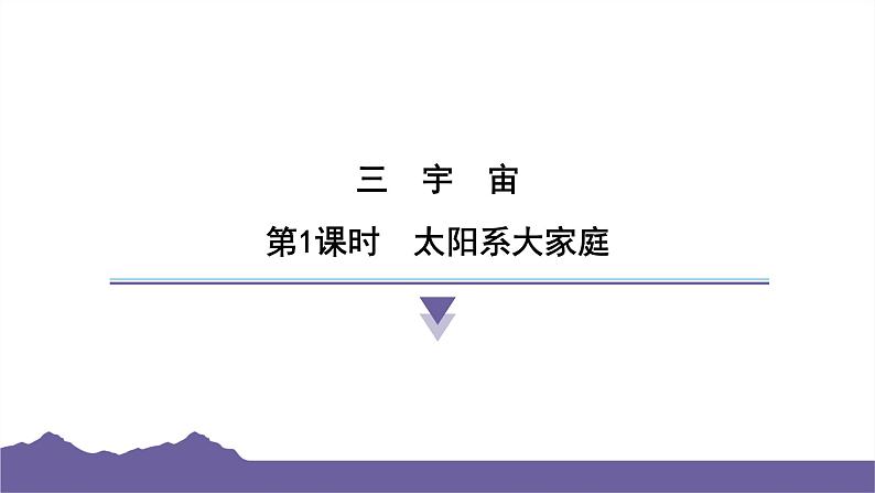 教科版（2017）科学六年级下册 3.1 太阳系大家庭（习题课件）第1页