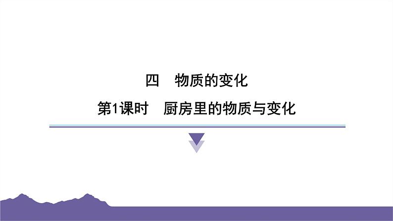 教科版（2017）科学六年级下册 4.1 厨房里的物质与变化（习题课件）第1页