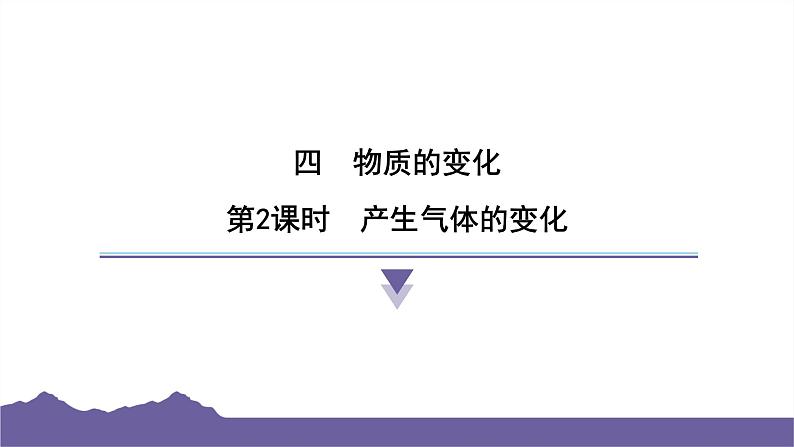 教科版（2017）科学六年级下册 4.2 产生气体的变化（习题课件）第1页