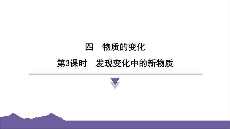 教科版（2017）科学六年级下册 4.3 发现变化中的新物质（习题课件）第1页