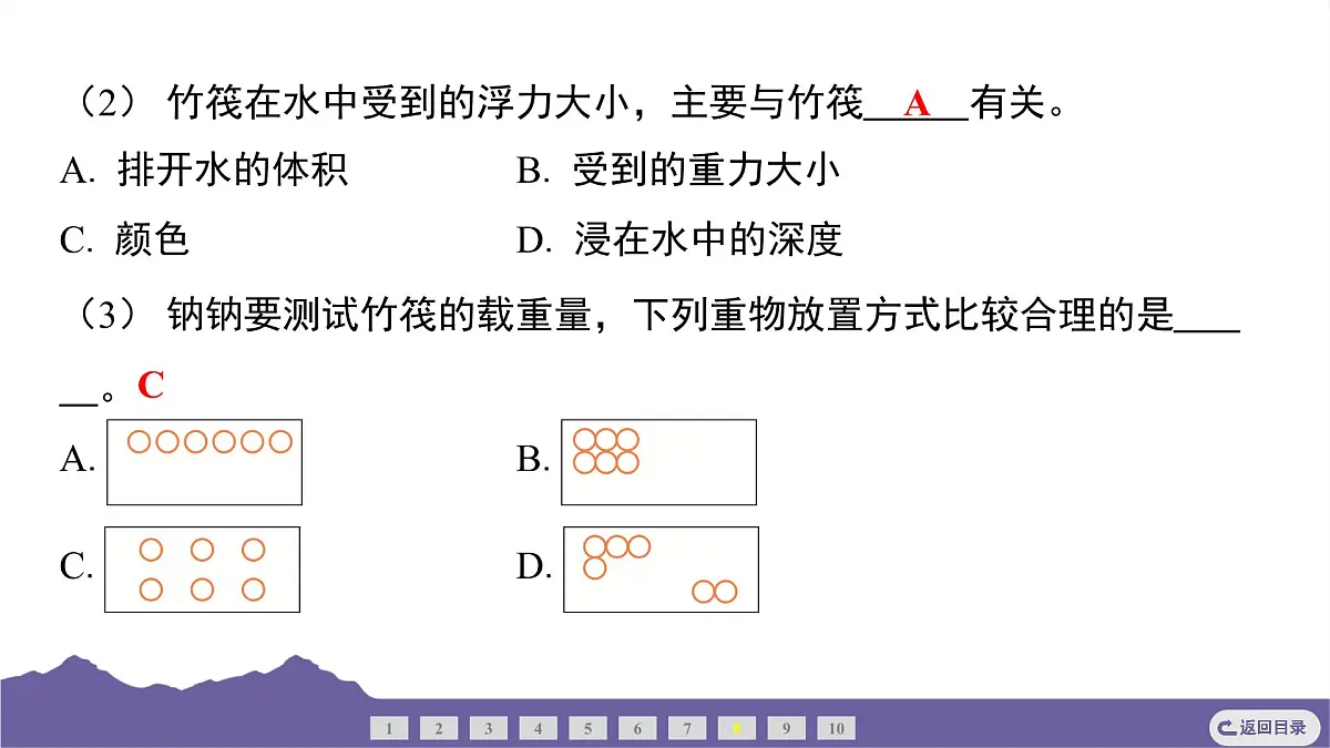 教科版（2017）科学五年级下册 2.3 用沉的材料造船（习题课件）第7页