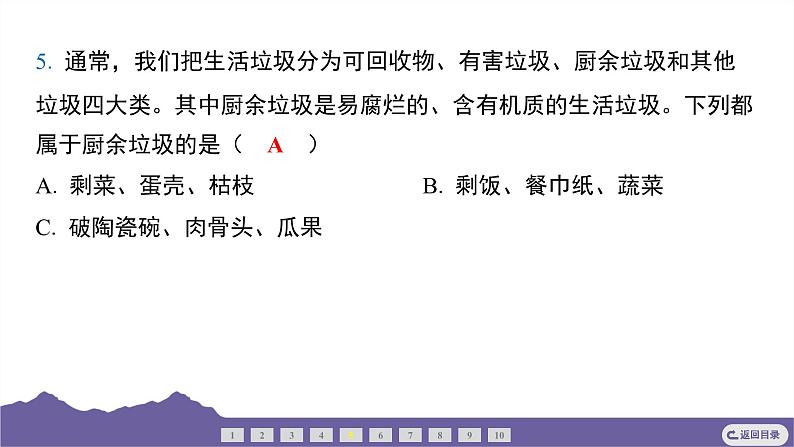 教科版（2017）科学五年级下册 3.4 解决垃圾问题（习题课件）第5页