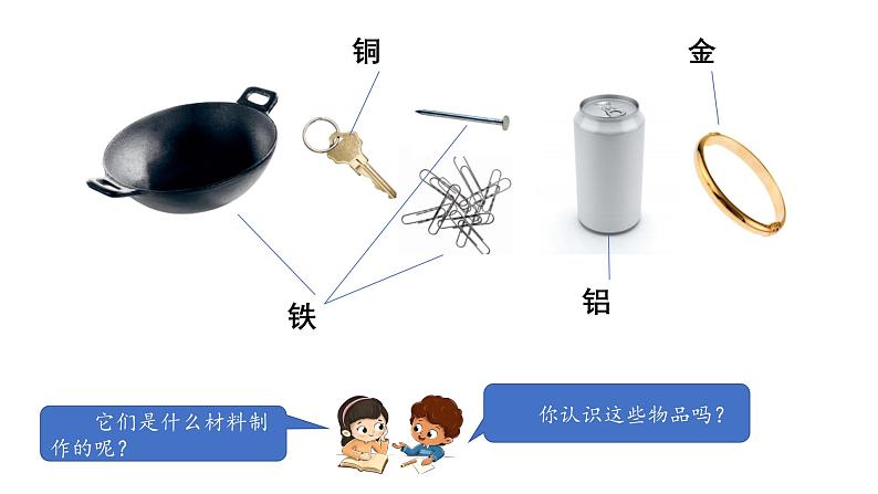 小学科学新湘科版一年级下册第四单元第十一课《身边的金属》教学课件（2025春）第2页