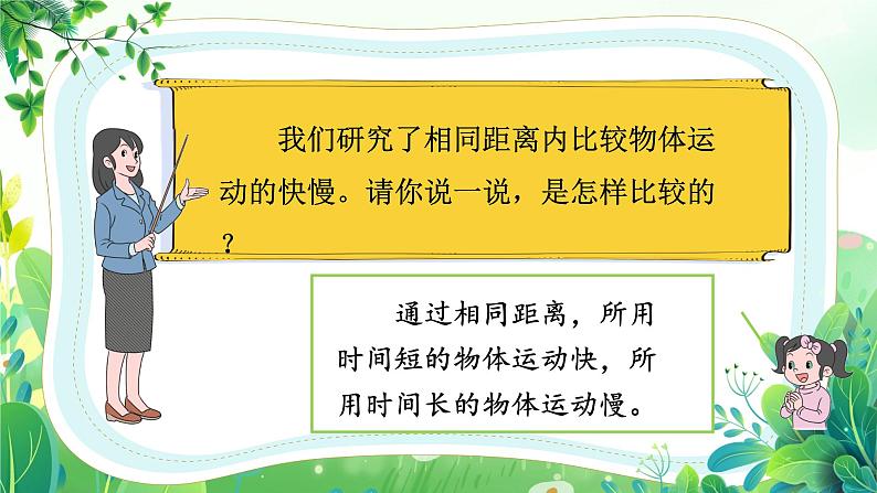 教科版三年级科学下册第一单元第六课《比较相同时间内运动的快慢》课件第4页