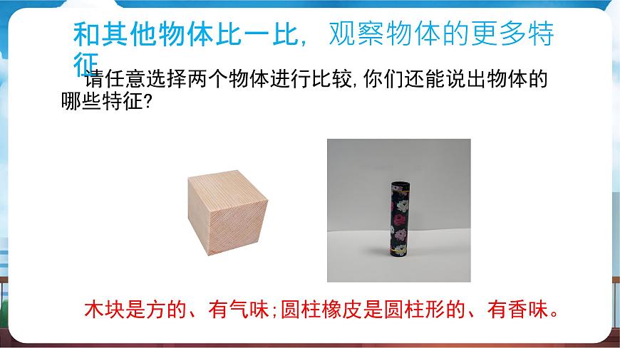 教科版（2024）科学一年级下册 1.1 观察物体的特征（课件）第6页