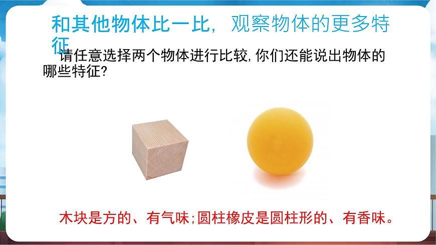 教科版（2024）科学一年级下册 1.1 观察物体的特征（课件）第7页
