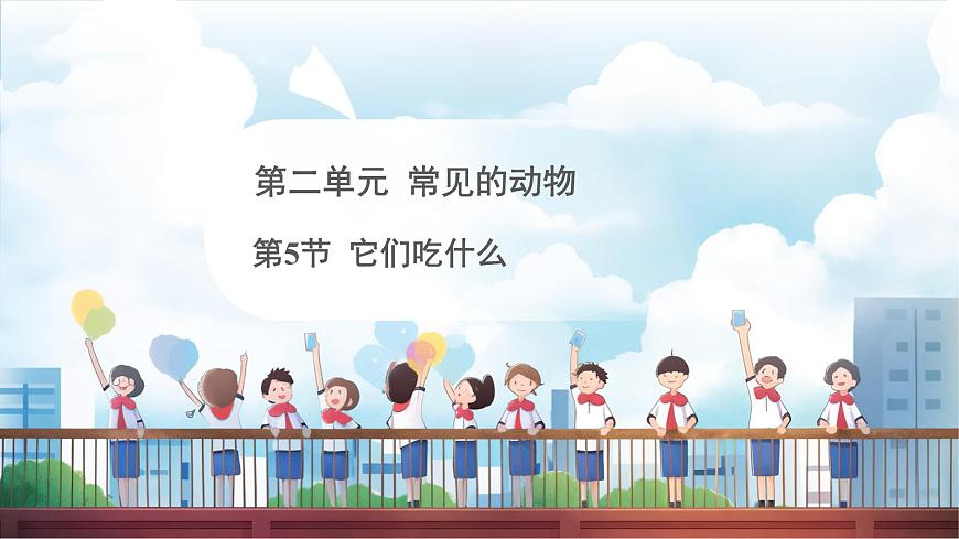 教科版（2024）科学一年级下册 2.5 它们吃什么（课件）第1页