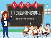 （新教材）教科版科學(xué)一年級下冊 1.1 觀察物體的特征 課件+教案+素材