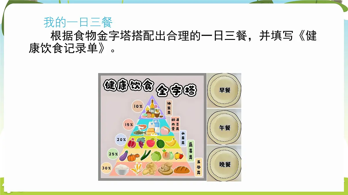 冀人版（2024）科学一年下册 2.8 食物与健康（课件）第7页