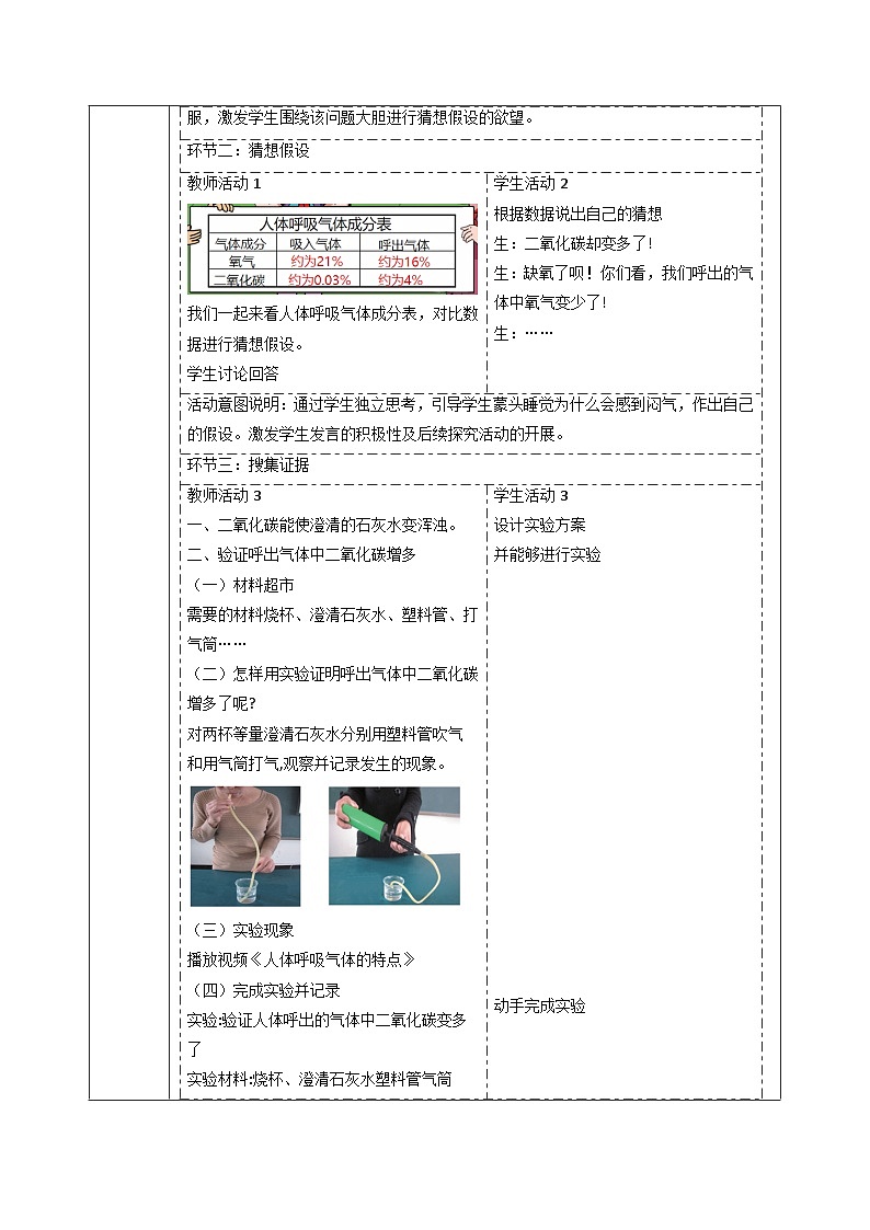 【大单元整体教学】4.1我们需要呼吸 课时教案第2页