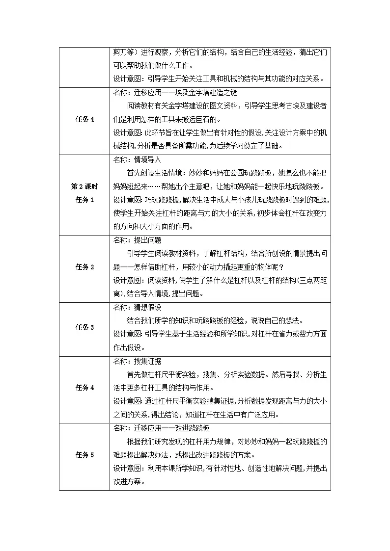 【大单元整体教学】第五单元《小小机械师》单元整体设计第3页