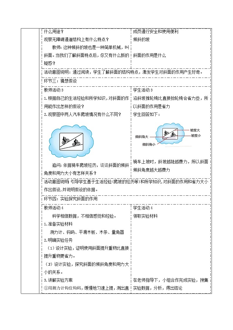 【大单元整体教学】5.5《斜面》课时教案第3页