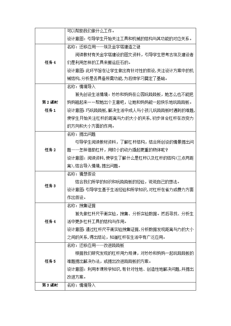 【大单元整体教学】第五单元《小小机械师》单元整体设计第3页
