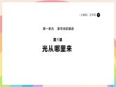 1.1光從哪里來(lái) 課件-五年級(jí)科學(xué)下冊(cè)（大象版2024）