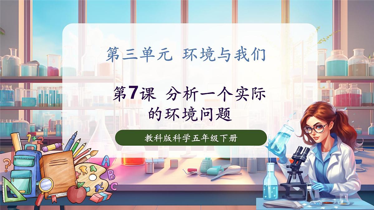 3.7 分析一个实际的环境问题（教学课件）第1页