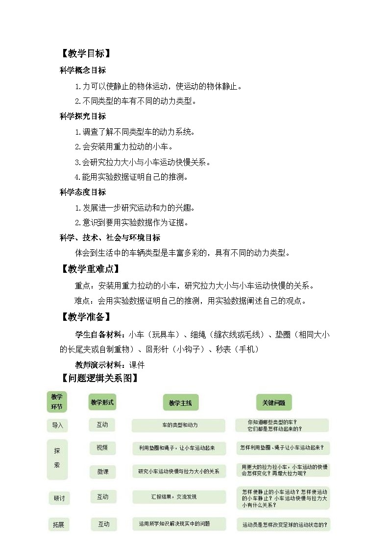 3.1 让小车运动起来 教案第2页