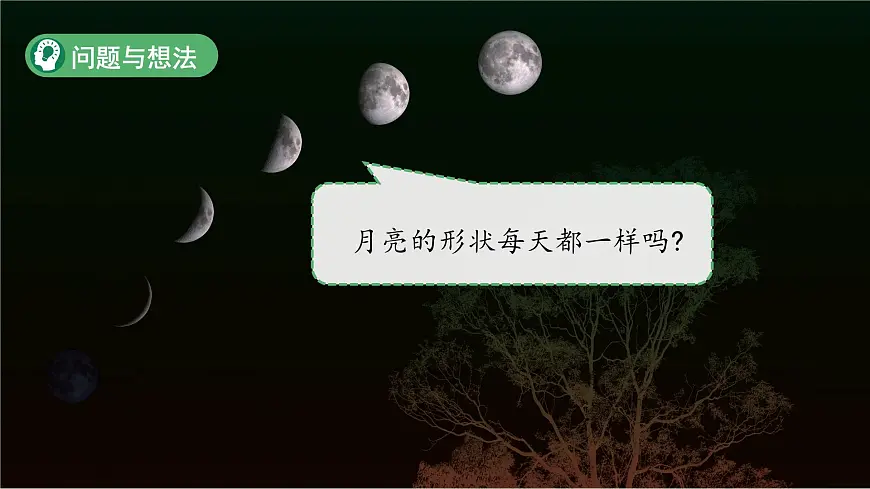 第10课 月亮的形状 课件 科学粤教粤科版（2024）一年级下册第三单元第5页