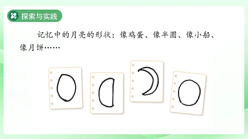 第10课 月亮的形状 课件 科学粤教粤科版（2024）一年级下册第三单元第7页