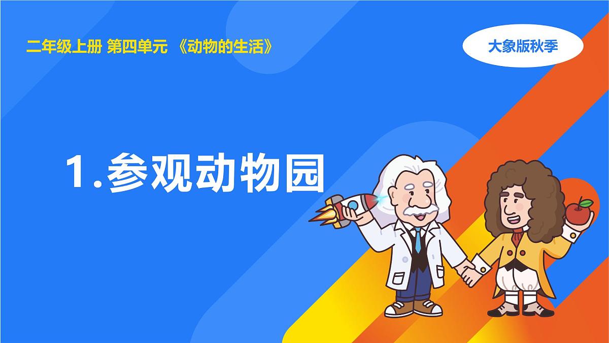 2025年大象版二年级科学上册 4.1参观动物园（课件）第1页