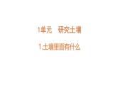 小學(xué)科學(xué)新蘇教版三年級上冊第一單元1.土壤里面有什么教學(xué)課件（2025秋）