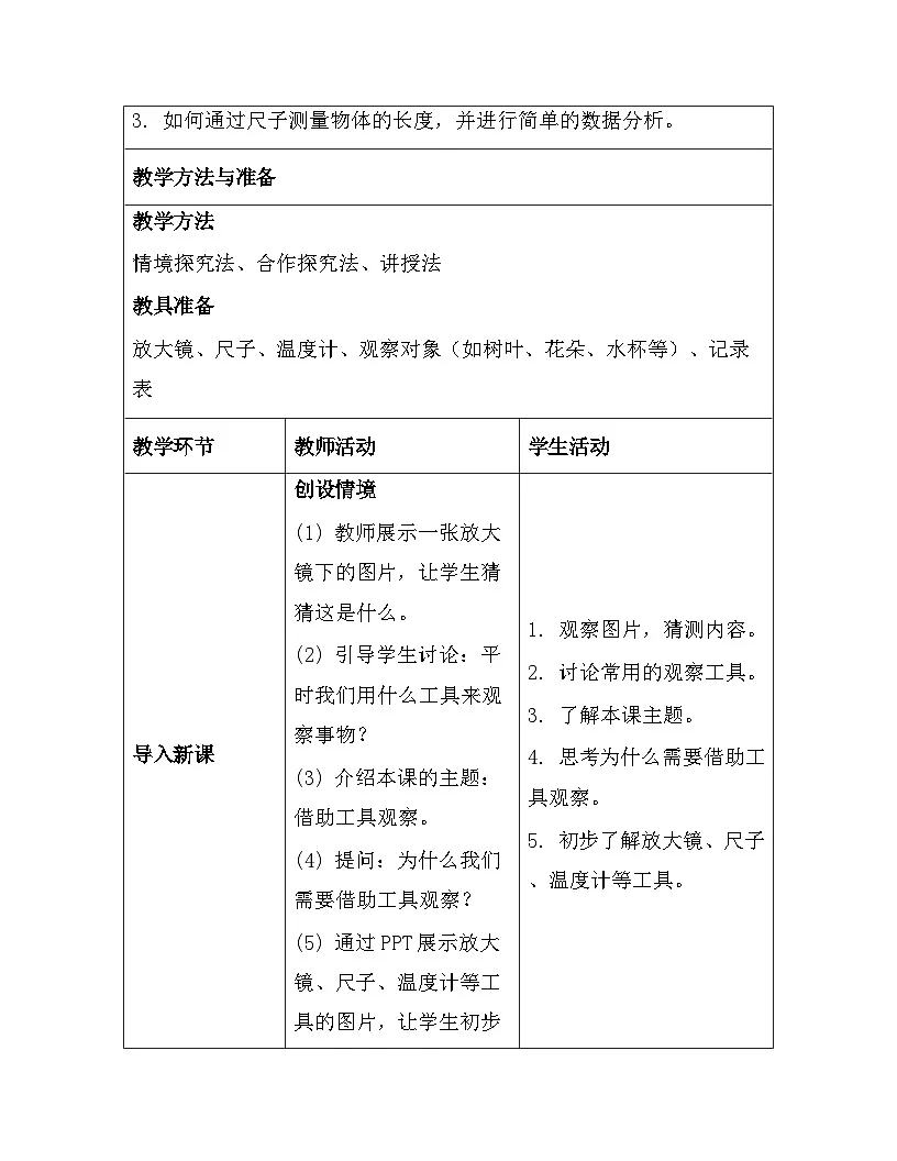 苏教版（2024）一年级上册科学第2单元5. 借助工具观察 教案第3页