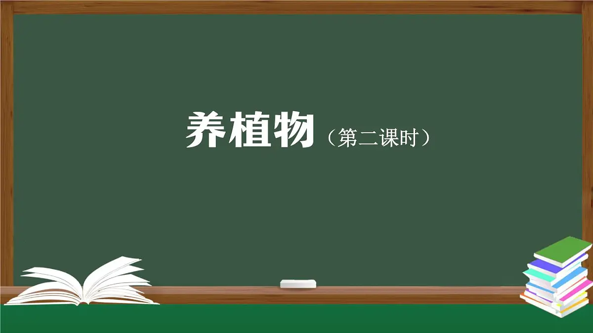 人教鄂教版二年级科学上册第一单元 植物的生活 1 养植物(第二课时)-课件第1页