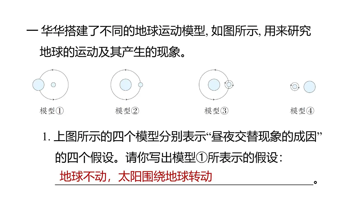 2025年教科版六年级科学上册 第二单元 地球的运动 重点实验提优练（复习课件）第2页