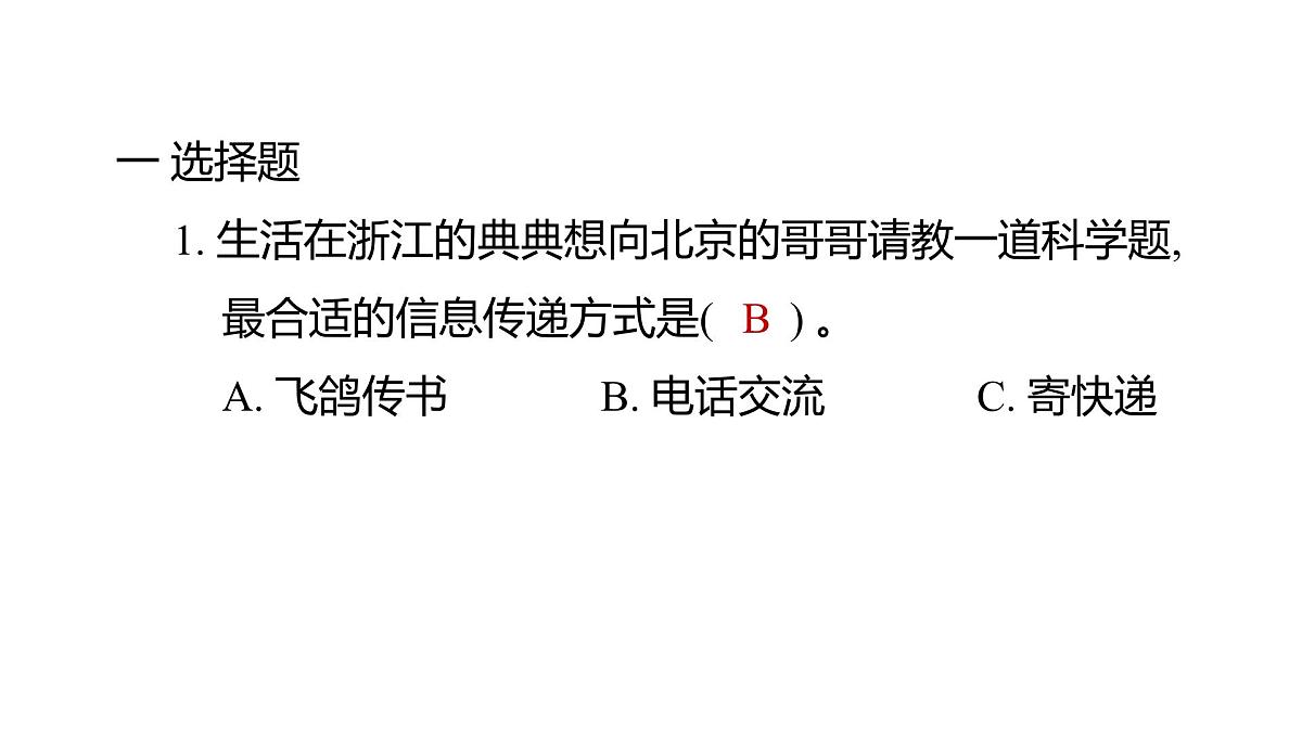 2025年教科版六年级科学上册 3.7 信息的交流传播（复习课件）第2页