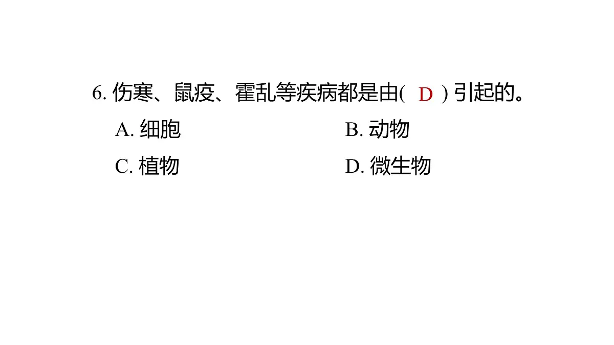 教科版六年级科学上册 2024—2025 第一学期金华永康市期末教学质量监测（课件）第7页