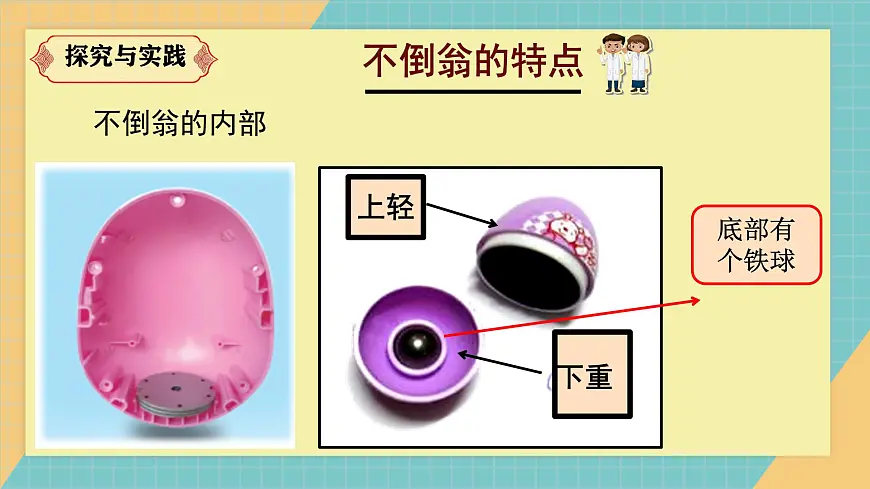 人教鄂教版科学一年级上册 不倒翁2025最新课件第5页