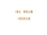 蘇教版（2024）科學(xué)三年級(jí)上冊(cè) 1.3 肥沃的土壤（課件）