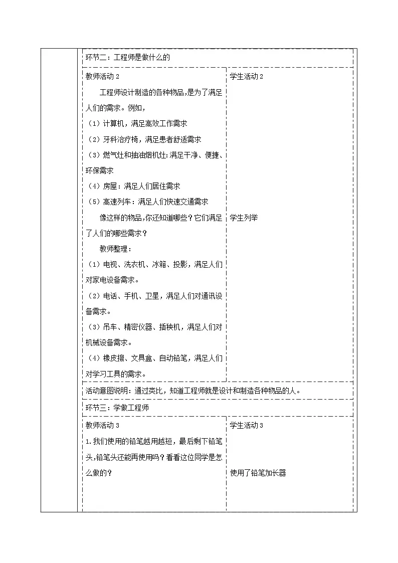 【大单元整体教学】1.2《小小工程师》课时教案第3页