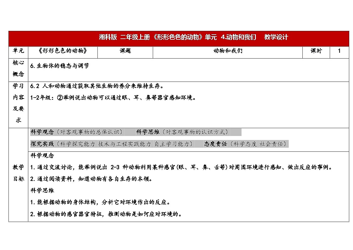 1-4动物和我们第1页