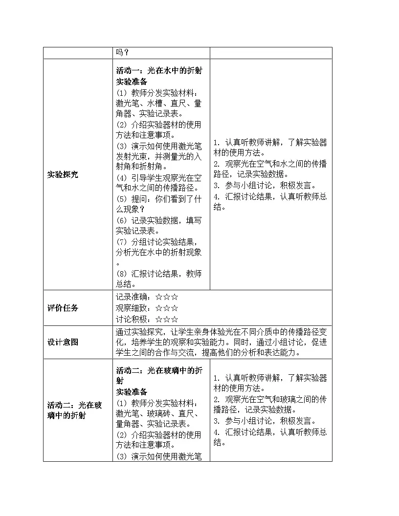 《第一单元 光：4 光的传播方向会发生改变吗》教学设计-2025-2026学年教科版（2024）科学五年级上册第3页